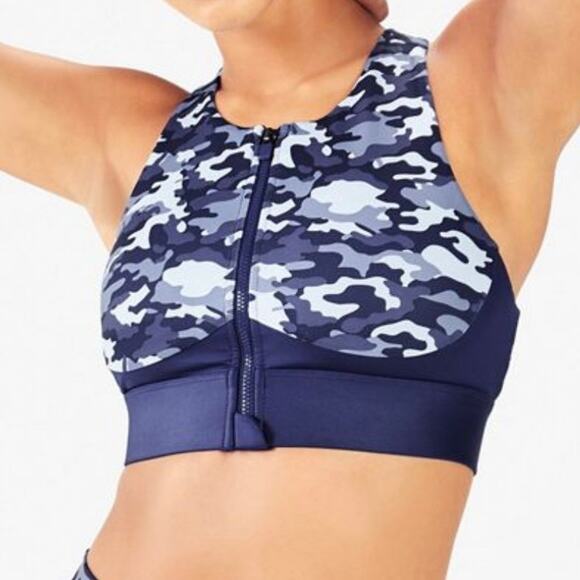Fabletics No-Bounce Sports Bra Zip Up Size 2X - Picture 1 of 4